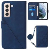 Line Series Samsung Galaxy S22+ 5G Wallet Case - Blauw - thumbnail