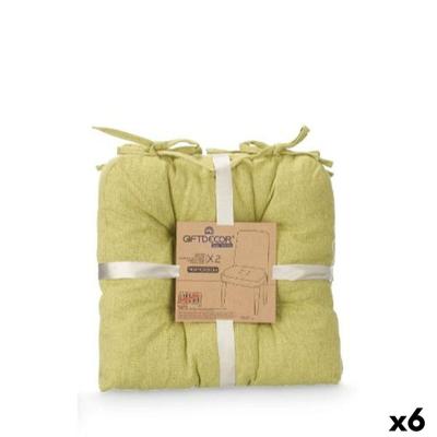 Kussenset Gift Decor Groen 40 x 40 x 7 cm 2 Onderdelen (6 Stuks)
