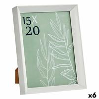 Fotolijsten WPC0235MG-3-WH Wit Glas Plastic (6 Stuks)
