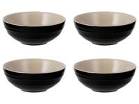 SILVERCREST Schaal of schaaltjes (Snackschaal set van 4 zwart)