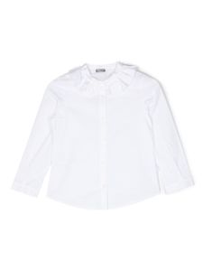 Il Gufo chemise boutonnée à col volanté - Blanc