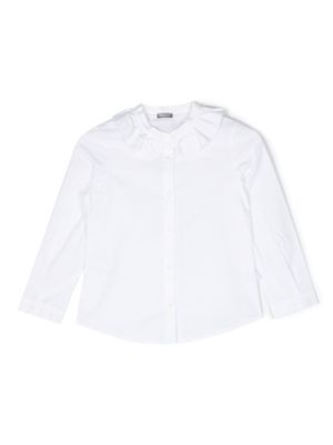 Il Gufo chemise boutonnée à col volanté - Blanc