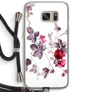 Mooie bloemen: Samsung Galaxy S7 Transparant Hoesje met koord