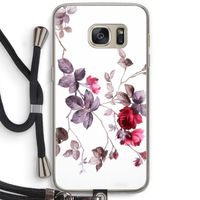 Mooie bloemen: Samsung Galaxy S7 Transparant Hoesje met koord
