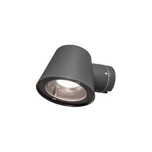 Trieste ronde tuin wandlamp downspot zwart GU10 7523-370