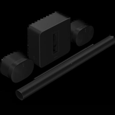 SONOS Sonos Ultieme meeslepende set met Arc Ultra + Sub 4 + 2x Era 300 - Zwart