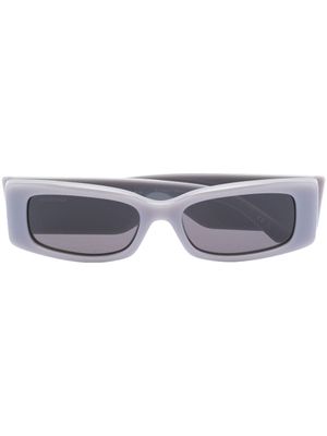 Balenciaga Eyewear lunettes de soleil imprimées à monture carrée - Gris