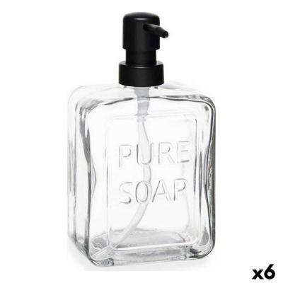 Zeepdispenser Berilo Pure Soap Transparant Kristal Plastic 570 ml 10 x 18 x 6 cm (6 Stuks)