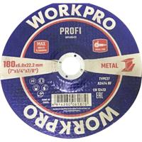 WorkPro WP406433 Schuurschijf Diameter 180 mm Boordiameter 22.2 mm 5 stuk(s)
