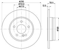 Remschijf Gecoat 52156PRO 8DD355105951 Remschijf Gecoat 52156PRO 8DD355105951