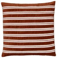 HEMA Kussenhoes 50x50 terra fluweel met strepen (terra)