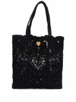 Dolce & Gabbana sac cabas Beatrice à détail en dentelle - Noir