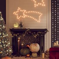 Kerstfiguur Ster met 48 warmwitte LED's 65x28 cm Kerstfiguur Ster met 48 warmwitte LED's 65x28 cm