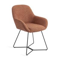 Jesper Home Eetkamerstoel 'Kushi' Beehive Black, kleur Amber Autumn