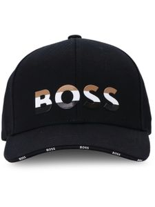 BOSS casquette à logo rayé - Noir