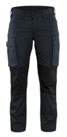 Blåkläder Dames Service werkbroek Stretch 71591845 | Donker marineblauw/Zwart | Maat 36 - 7330509499276