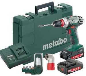 Metabo BS 18 Quick Set 18 Volt accu-boorschroevendraaier 2.0Ah + Haaks opzetstuk - 602217870