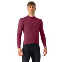 Castelli Espresso thermal jersey lange mouw deep bordeaux heren L