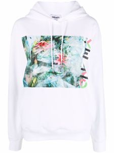 Kenzo hoodie à imprimé abstrait - Blanc