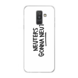 Neuters: Samsung Galaxy A6 Plus (2018) Transparant Hoesje