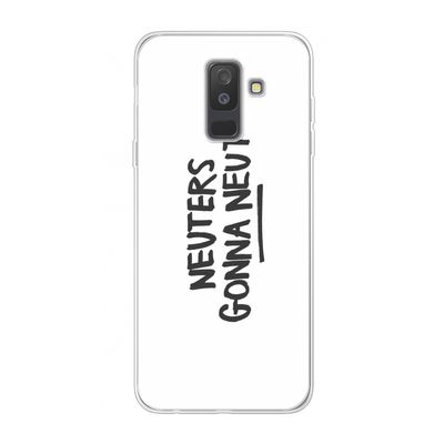 Neuters: Samsung Galaxy A6 Plus (2018) Transparant Hoesje