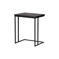 BePureHome Laptoptafel Sharing Teakhout, 45 x 35cm - Zwart - thumbnail