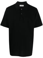 Lanvin logo-embroidered cotton polo shirt - Noir - thumbnail