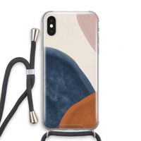 Geo #1: iPhone XS Transparant Hoesje met koord