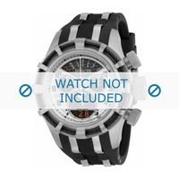 Invicta horlogeband 17464 Rubber Zwart