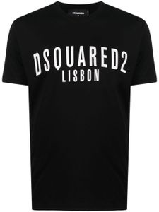 DSQUARED2 t-shirt en coton à logo imprimé - Noir