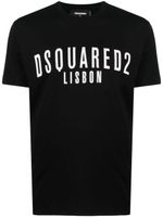 DSQUARED2 t-shirt en coton à logo imprimé - Noir