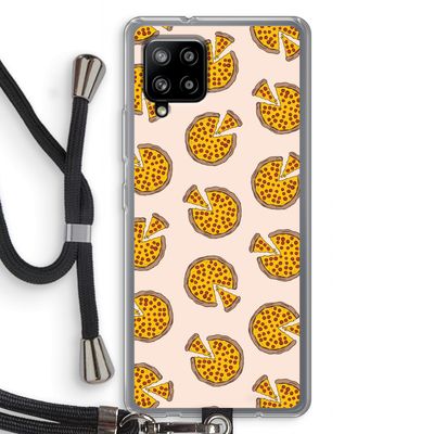 You Had Me At Pizza: Samsung Galaxy A42 5G Transparant Hoesje met koord