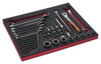 Bahco Foaminlay Fit&Go 3/3 met doppen en toebehoren 1/4" en 1/2" en ringsteeksleutels - 41-delig - FF1A5013