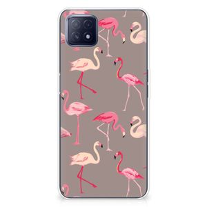 OPPO A53 5G | OPPO A73 5G TPU Hoesje Flamingo