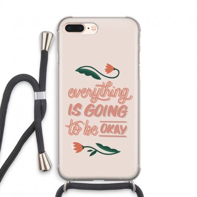 Optimistic flower girl: iPhone 7 PLUS Transparant Hoesje met koord