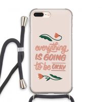 Optimistic flower girl: iPhone 7 PLUS Transparant Hoesje met koord