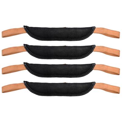 Best fot Boots Deurstopper - 4x - zwart - denim - 44 x 3 x 5 cm - deurbuffer