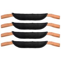 Best fot Boots Deurstopper - 4x - zwart - denim - 44 x 3 x 5 cm - deurbuffer Best fot Boots Deurstopper - 4x - zwart - denim - 44 x 3 x 5 cm - deurbuffer