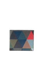 Leathersmith of London geometric-pattern pebbled leather wallet - Bleu - thumbnail