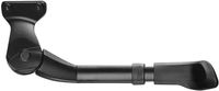 Ursus rear kickstand "r78 - king mini"self-service package, adjustable 16"-24", for direct mount to the rear stay, blackaluminium, extreme stable, high load capacity, with large plastic foot and length scale on the back side