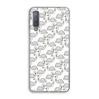 Zwanen: Samsung Galaxy A7 (2018) Transparant Hoesje