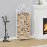 Brandhoutrek 40x25x120 cm koudgewalst staal wit