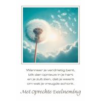 Wenskaarten Rouw spreuk pak a 10 stuks Wenskaarten Rouw spreuk pak a 10 stuks