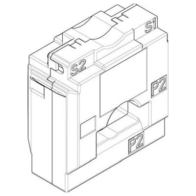 ABN XTLW3400 Stroomomvormer Primaire stroom 400 A Secundaire stroom 5 A Steekmontage 1 stuk(s)
