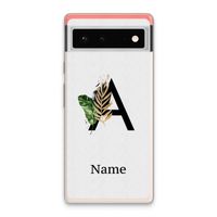 Charcoal Flora: Google Pixel 6 Transparant Hoesje