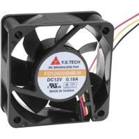 YS TECH FD126025HB-N(2A7) Axiaalventilator 12 V/DC 42.66 m³/h (l x b x h) 60 x 60 x 25 mm