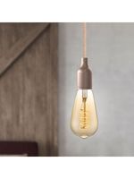 Edison Vintage LED lamp E27 LED filament lichtbron, Spiraal Drop ST64, 6.4/6.4/14cm, Amber, Retro LED lamp Dimbaar, 4W 280lm 2700K, warm wit licht, geschikt voor E27 fitting - thumbnail