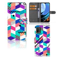 Xiaomi Redmi 9T | Poco M3 | Book Case | Blokken Kleurrijk
