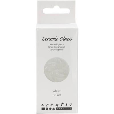 Creativ Company Keramiek glazuur, 984-1101 °c, transparant, helder, 60 ml/ 1 fles