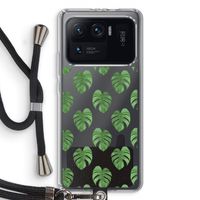 Monstera leaves: Xiaomi Mi 11 Ultra Transparant Hoesje met koord